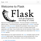 آیکون‌ python flask doc