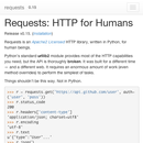 python requests doc APK
