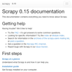 python scrapy doc APK