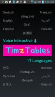 TimzTables 12 Multiplication Affiche