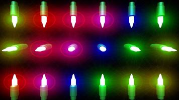 Poster Christmas Lights 3D