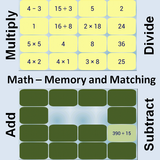 Maths - Arithmetic Memory Game biểu tượng