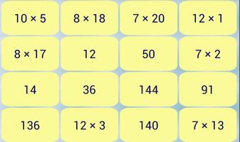 Maths - Arithmetic Memory Game скриншот 1