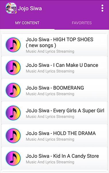 Top Hits Jojo Siwa - Music Lyrics APK voor Android Download