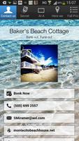 Baker's Beach Cottage poster