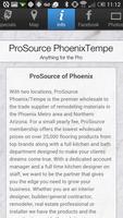 برنامه‌نما ProSource PhoenixTempe عکس از صفحه