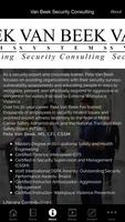 Van Beek Security Consulting capture d'écran 1
