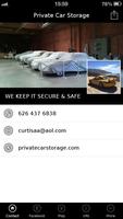 Private Car Storage Affiche