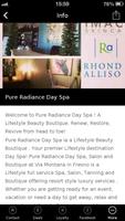 Pure Radiance Day Spa capture d'écran 2