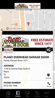 Plano Overhead Garage Door Ekran Görüntüsü 1