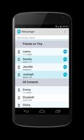 Tiny Messenger - Chat captura de pantalla 1