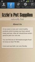 Izzie's Pet Supplies capture d'écran 1