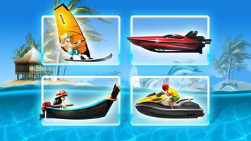 Tropical Island Boat Racing Affiche