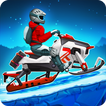 Winter Sports Game: Risky Road Snowmobile Race