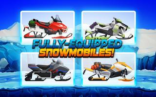 Winter Sports Game: Risky Road Snowmobile Race постер