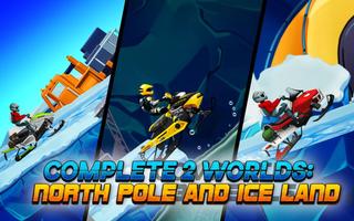 Winter Sports Game: Risky Road Snowmobile Race ảnh chụp màn hình 3