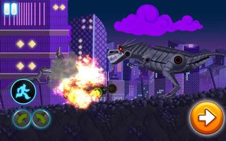Dino Robot Wars: City Driving and Shooting Game syot layar 3