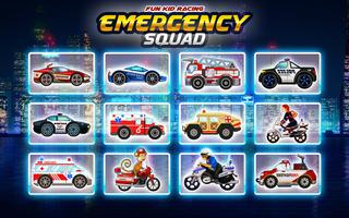 Emergency Car Racing Hero Affiche