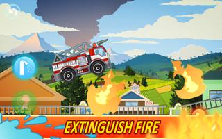 پوستر Fire Fighters Racing: Fireman Drives Fire Truck