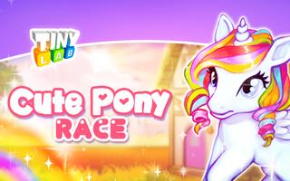 Run cute little pony Affiche
