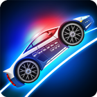 Police car racing for kids icône