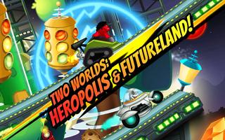 Superheroes Car Racing اسکرین شاٹ 3