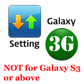 Galaxy 3G/4G Setting icon