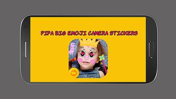 Pipa Big Emoji Camera Stickers capture d'écran 1