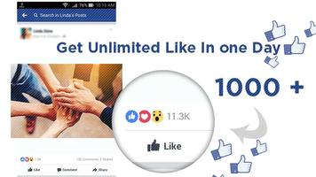 10000+ Likes : Auto FB Liker 2018 tips Affiche