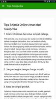 Tips belanja di Tokopedia 截圖 1