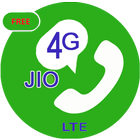How to call jio4gvoice guide icône