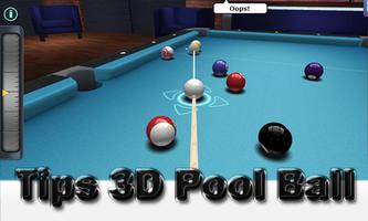Tips 3D Pool Ball Affiche