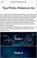 Tips Tricks Poke Go Affiche