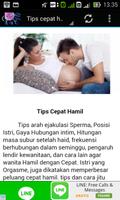 1 Schermata Tips Cepat Hamil II