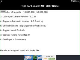 Tips For Ludo STAR 2017 screenshot 1