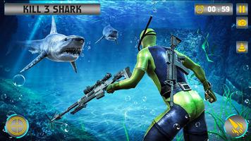 Epic Shark Hunting – Bull Shark Sea Monster Games ảnh chụp màn hình 1