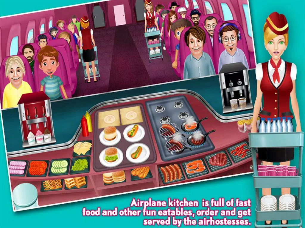 Avião Cozinha Comida febre culinária jogos::Appstore for  Android
