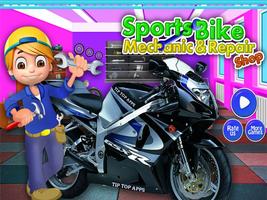 Sports Bike Repair Mechanic poster