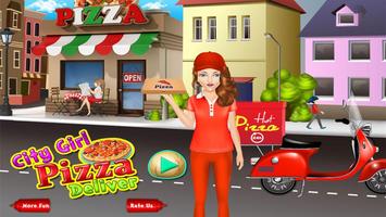 City Girl Pizza Delivery Affiche