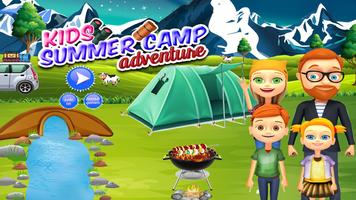 Kids Summer Camp Adventure Affiche