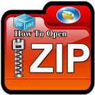 How to open zip files on android icône