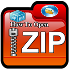 How to open zip files on android أيقونة