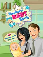 Little Newborn Baby Birth plakat