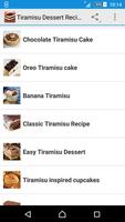 Tiramisu Dessert Recipes 포스터