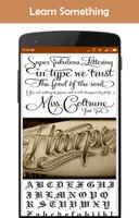 Tattoo Font Style Affiche