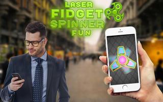 Fidget Hand Spinner Laser Fun Plakat
