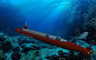 Simulateur de sous-marin sous-marin Affiche