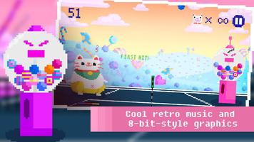 Candy Cat Tennis – 8-bit bash 截圖 1