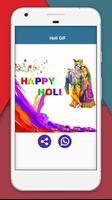 Happy Holi Wishes GIF (HD) capture d'écran 2