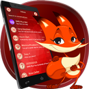 Red Love Color para SMS Plus APK